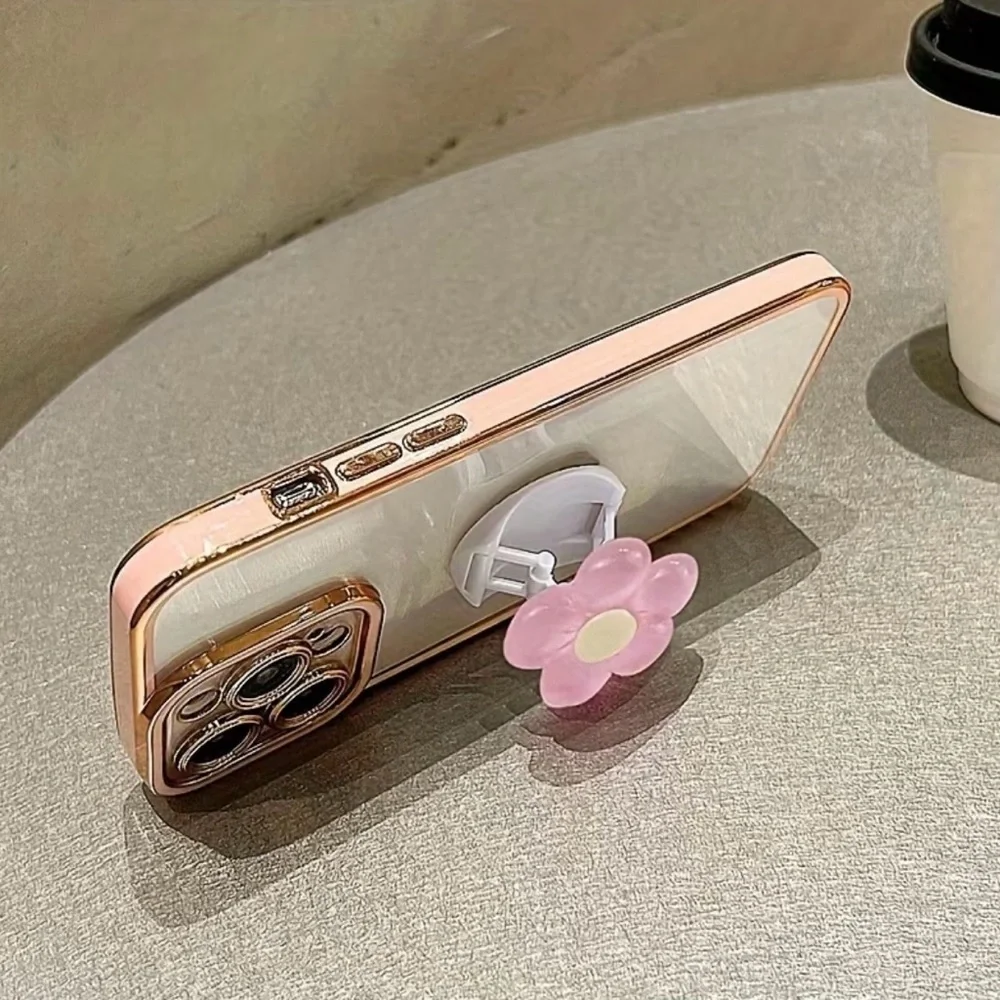 NWT 4-Pack 3D Flower Phone Grip Pop Socket Stand Holder Pastel Floral Set